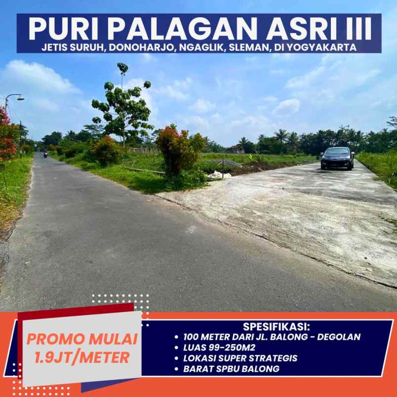 tanah murah strategis di jl palagan km 14 5