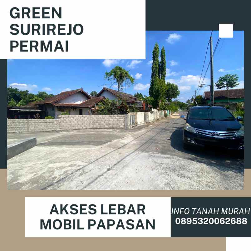 tanah pekarangan 2 3jt meter di ngaglik