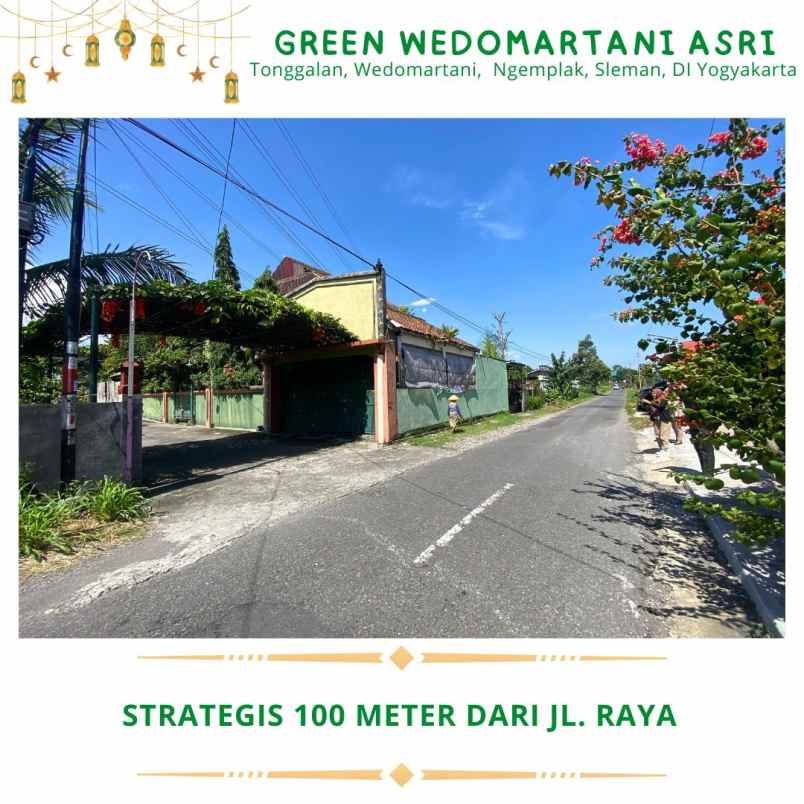 tanah pekarangan strategis dekat jl raya tajem