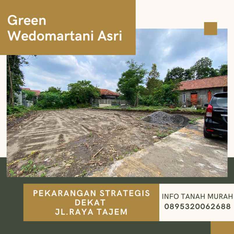 tanah pekarangan strategis di wedomartani 2 75jt meter