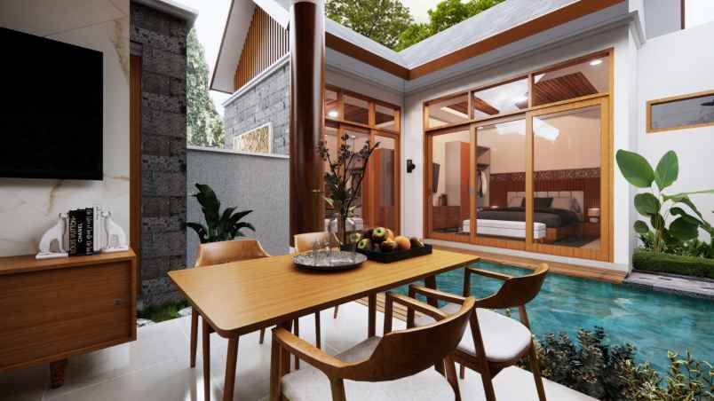 villa modern di nusadua dekat bali national golf club