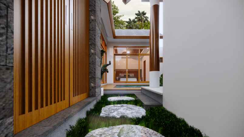 villa modern di nusadua dekat bali national golf club