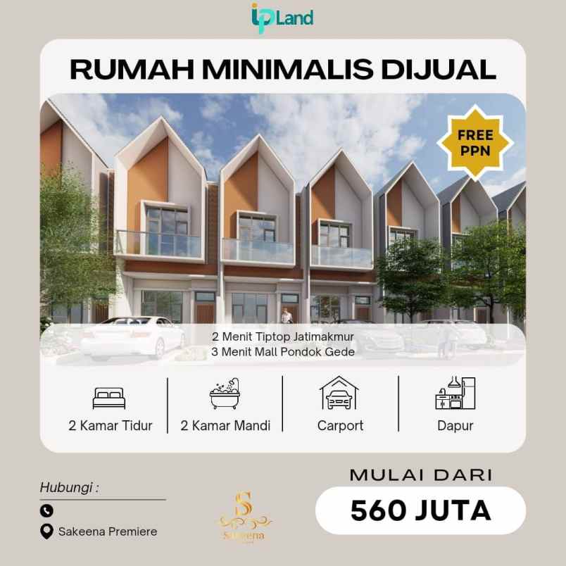 compact house muslim di jatimakmur pondok gede