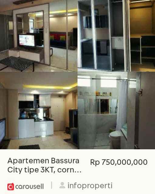 dijual apartemen jl basuki rachmat 1 a