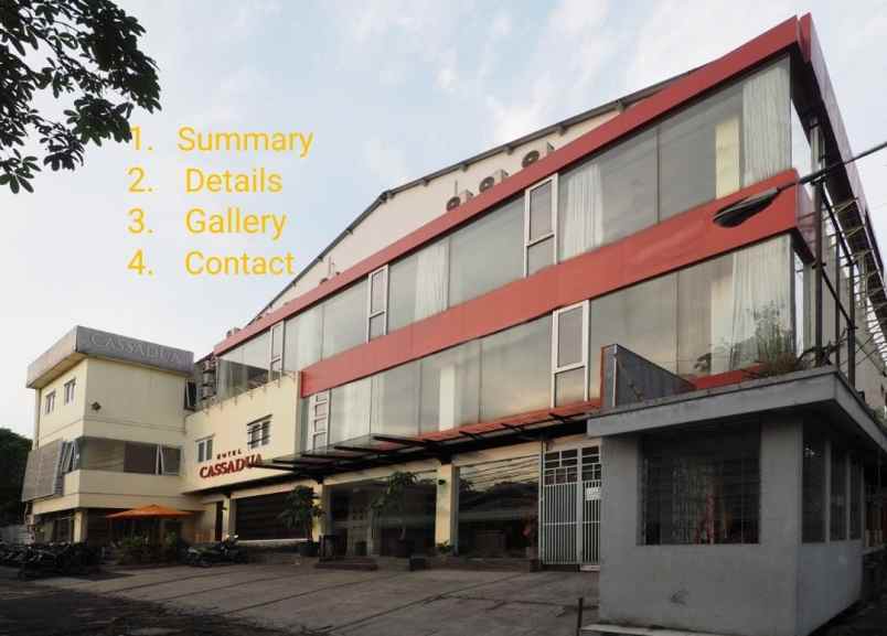 dijual hotel 3 langai lokasi bandung jawa barat