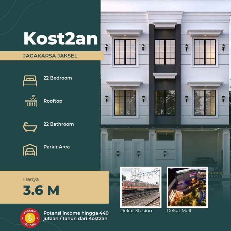 dijual kost lenteng agung