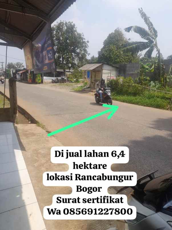 dijual lahan tanah 6 4 hektar di kabupaten bogor