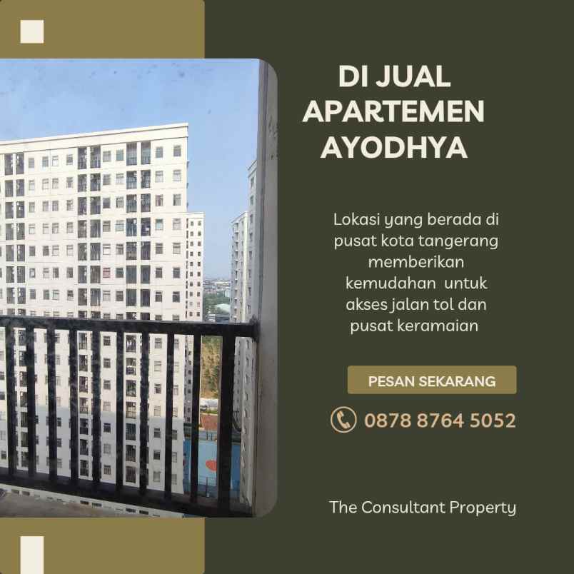 dijual murah apartemen ayodhya tangerang