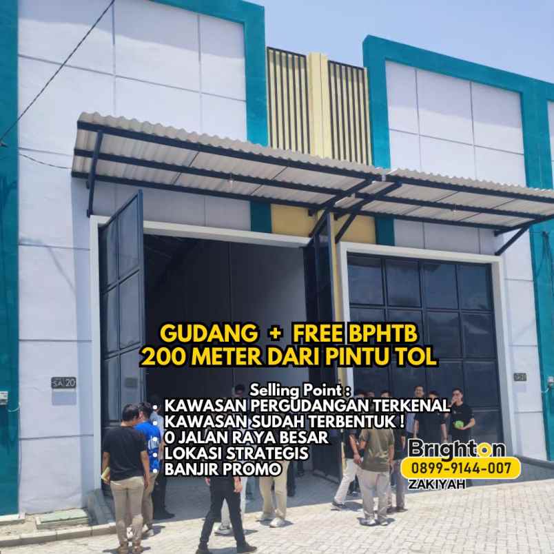 dijual ruko gudang kantor 200 meter pintu tol gresik