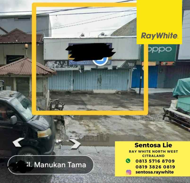 dijual ruko gudang kantor jl manukan tama