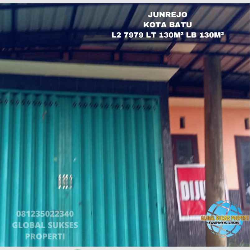 dijual ruko gudang kantor junrejo kota batu