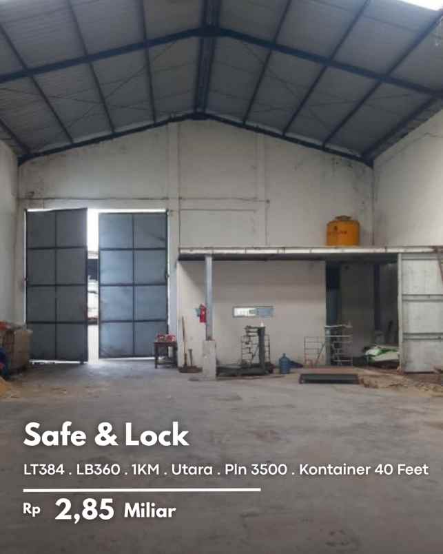 dijual ruko gudang kantor safe n lock
