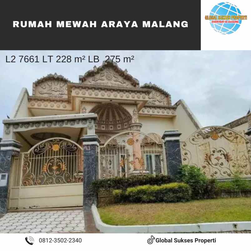 dijual rumah araya