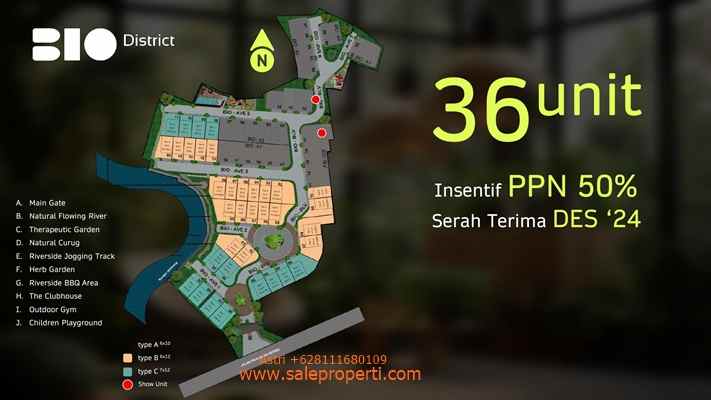 dijual rumah bio district bsd