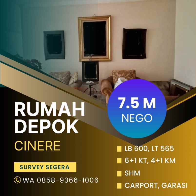 dijual rumah bukit cinere