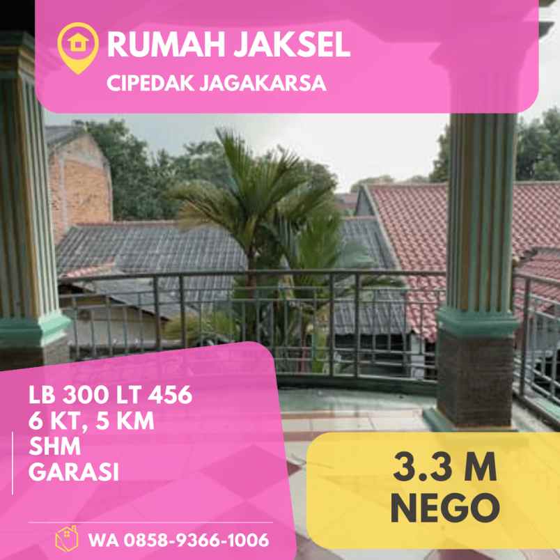 dijual rumah cipedak