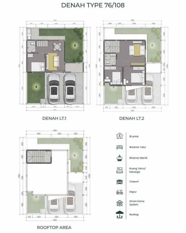 dijual rumah cluster dago valley cisitu