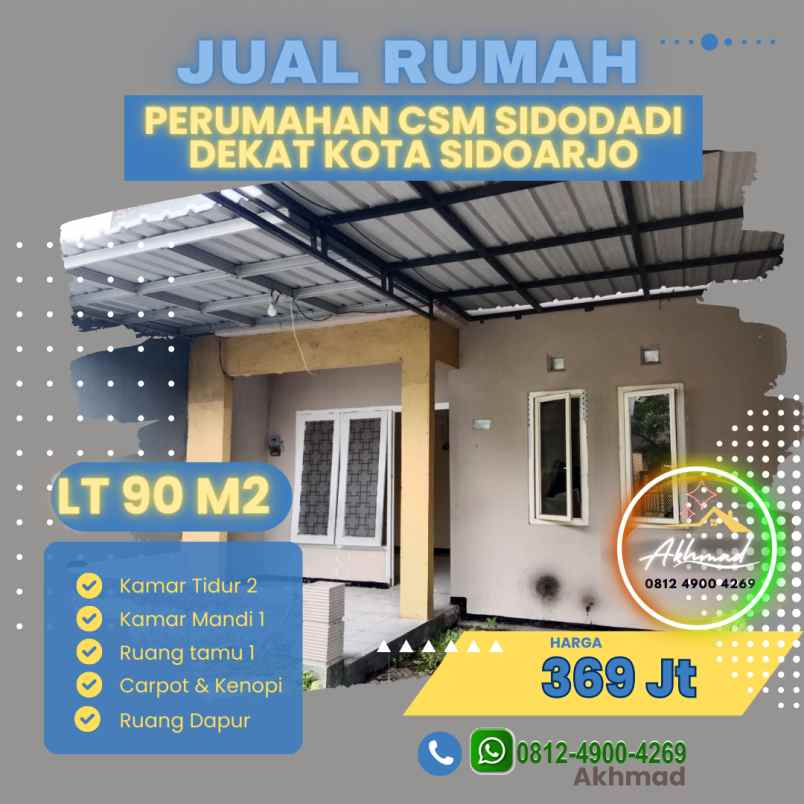 dijual rumah csm sidodadi jambangan