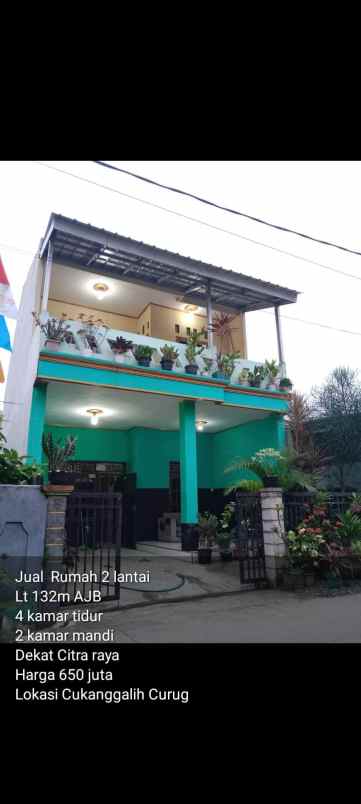 dijual rumah curug cukang galih tangerang