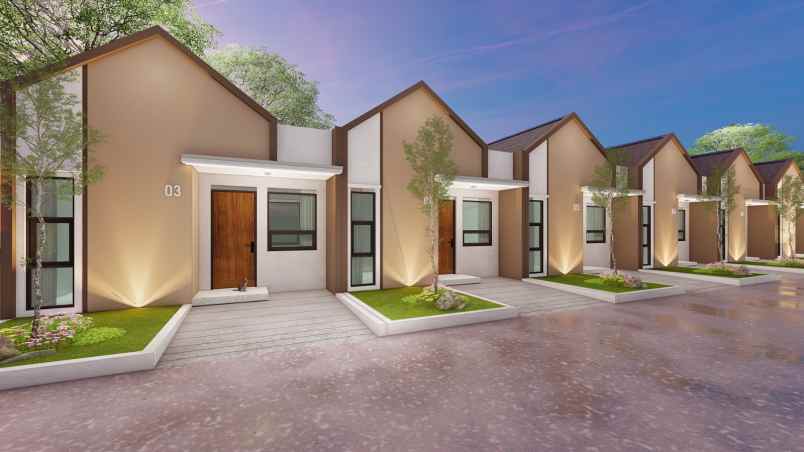 dijual rumah dengan desain scandinavia baugenvill