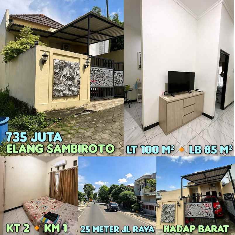 dijual rumah di elang sambiroto tembalang semarang