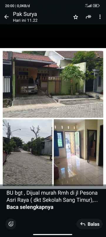 dijual rumah di pesona asri raya semarang