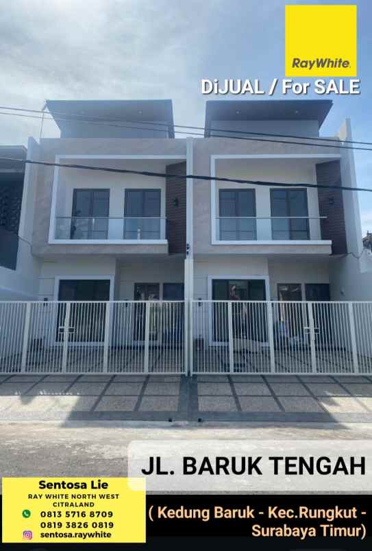 dijual rumah jalan baruk tengah