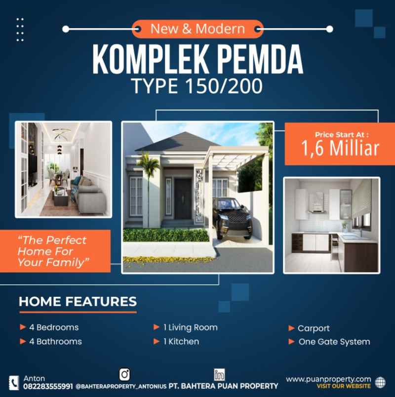 dijual rumah jalan cemara gading pekanbaru