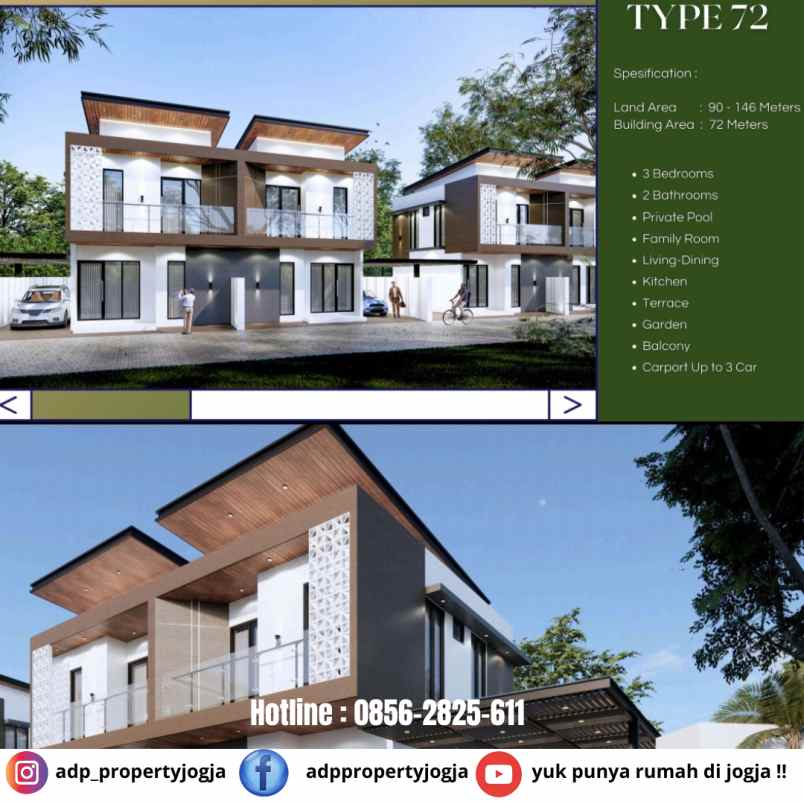 dijual rumah jalan kaliurang km 12