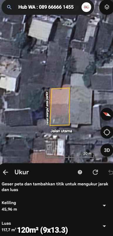 dijual rumah jalan kp belakang kamal