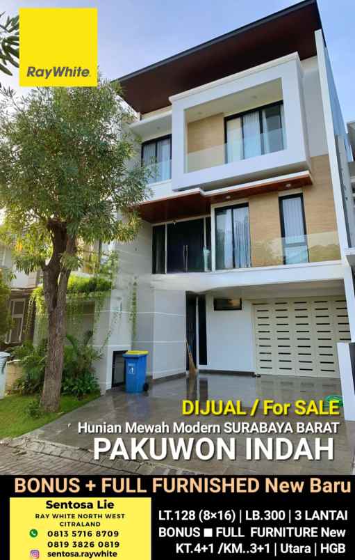 dijual rumah jalan pakuwon indah