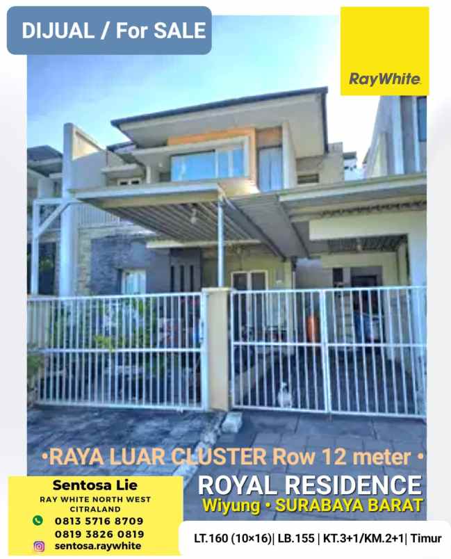 dijual rumah jalan royal residence