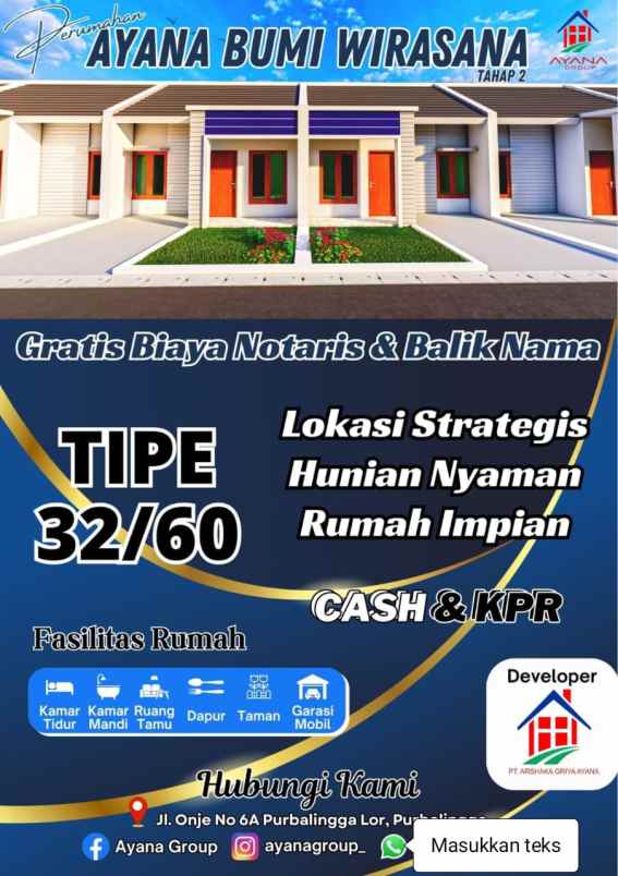 dijual rumah jalan sidodadi wirasana