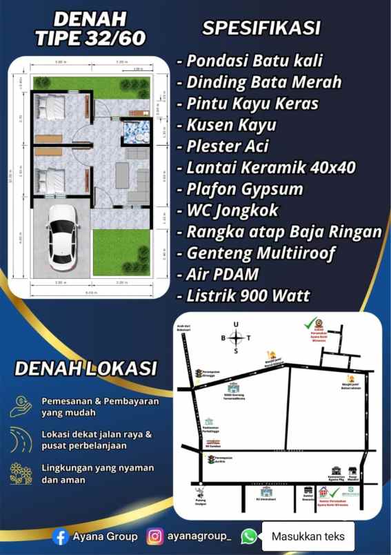 dijual rumah jalan sidodadi wirasana