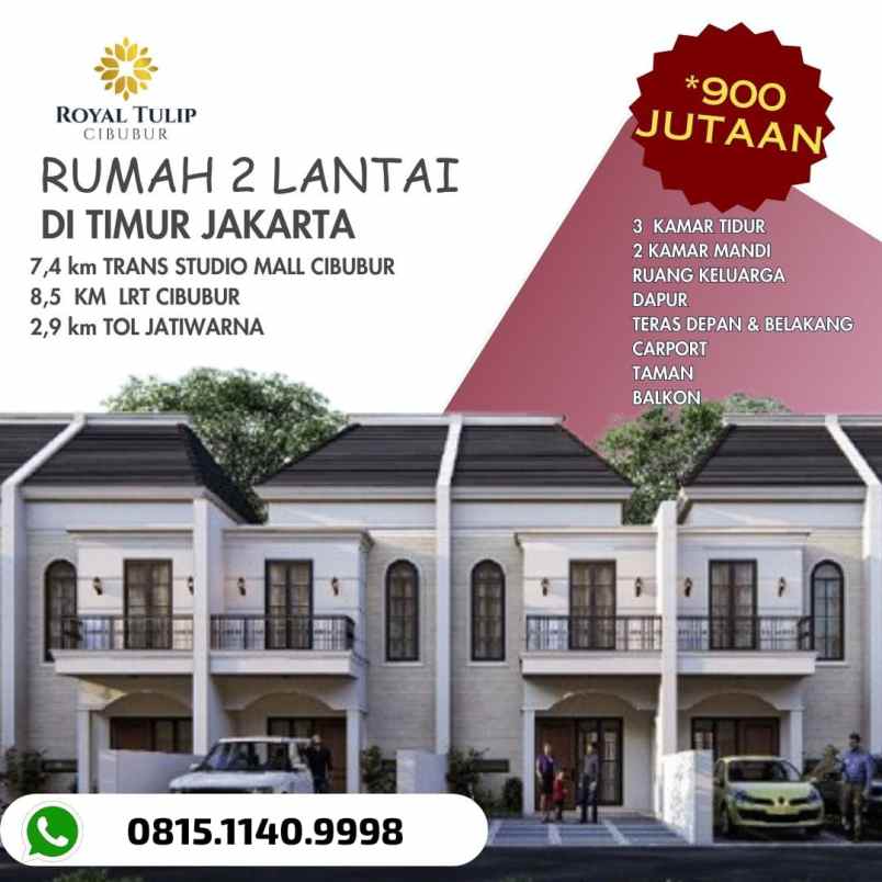 dijual rumah jatiranggon