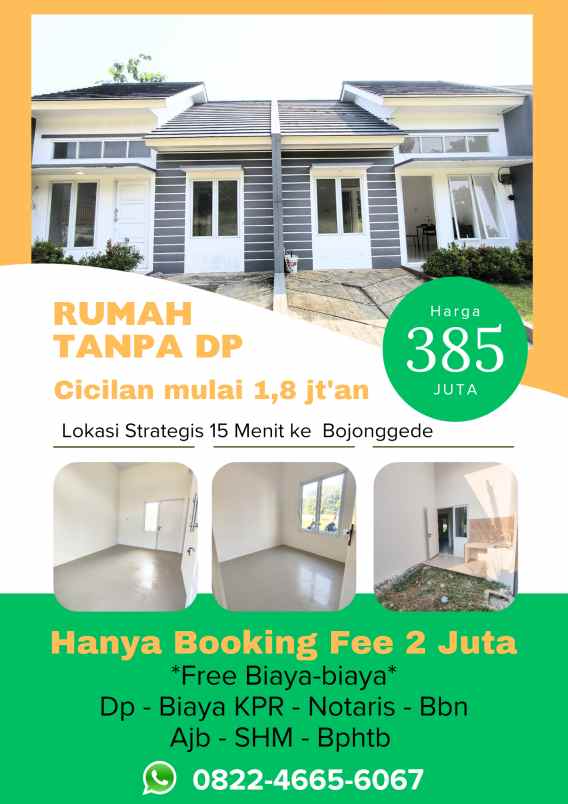 dijual rumah jl sasak panjang tajur halang