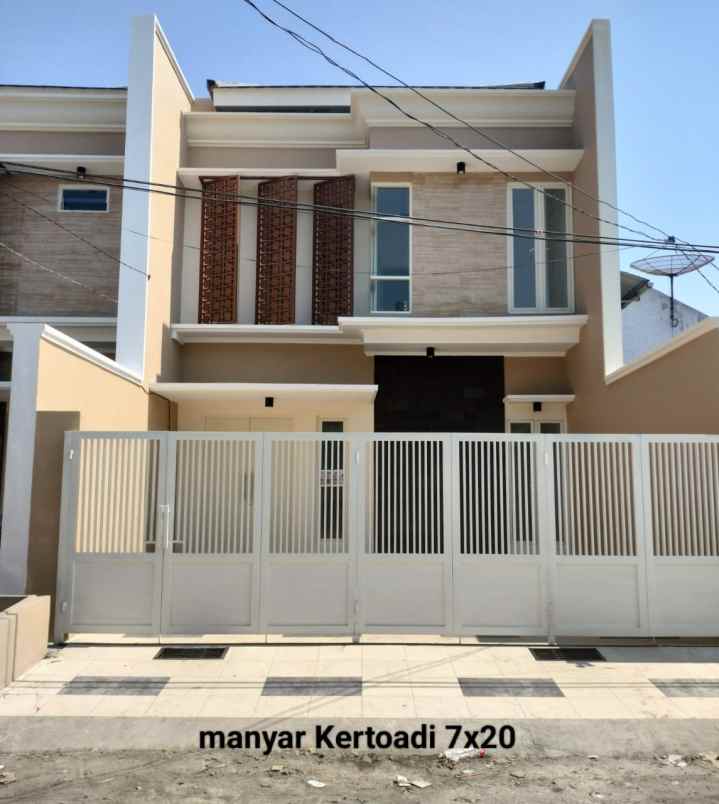 dijual rumah manyar kertoadi