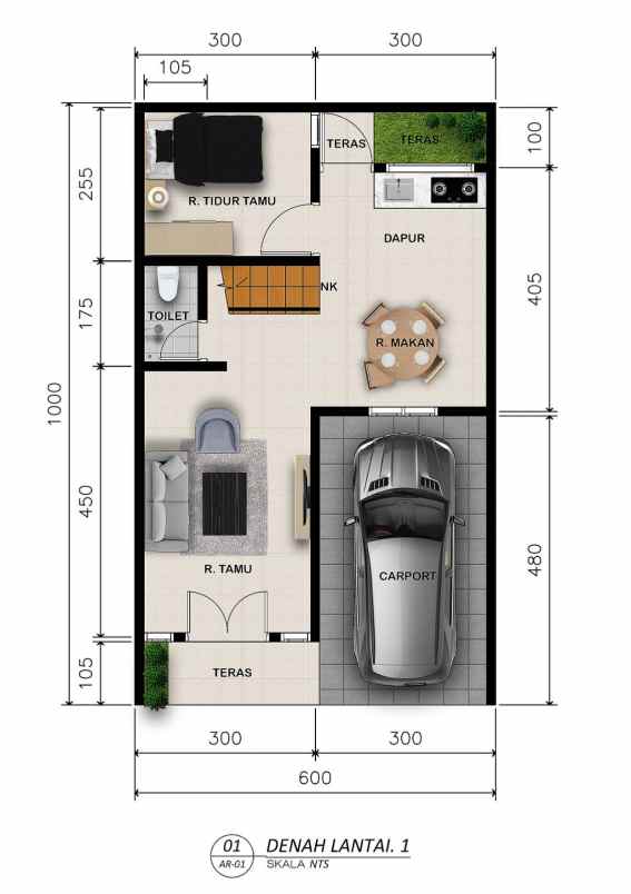 dijual rumah mbv247