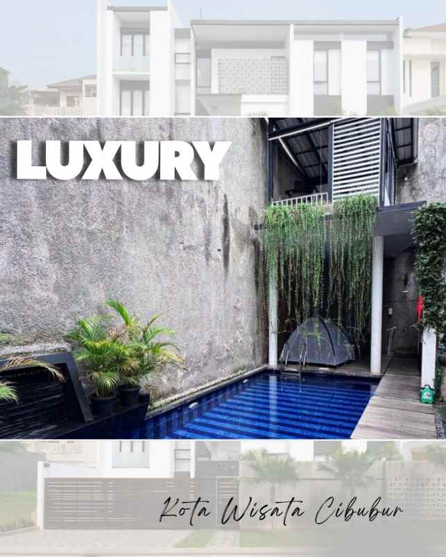 dijual rumah mewah di kota wisata cibubur
