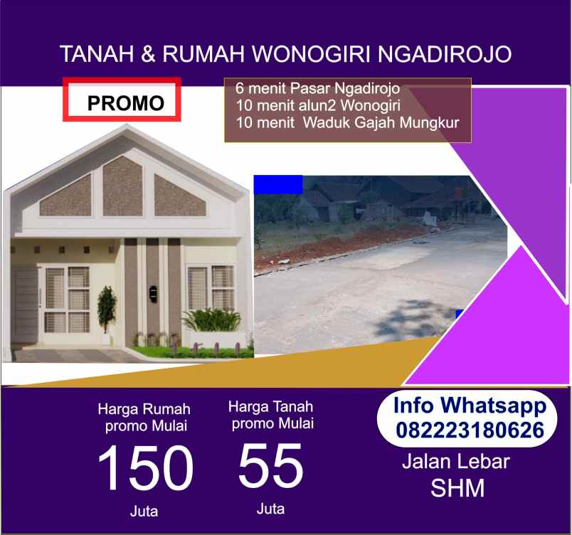 dijual rumah ngadirojo kidul wonogiri