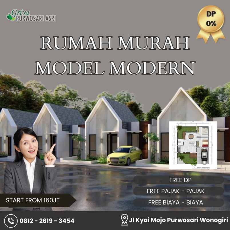 dijual rumah nyaman diwonogiri kota