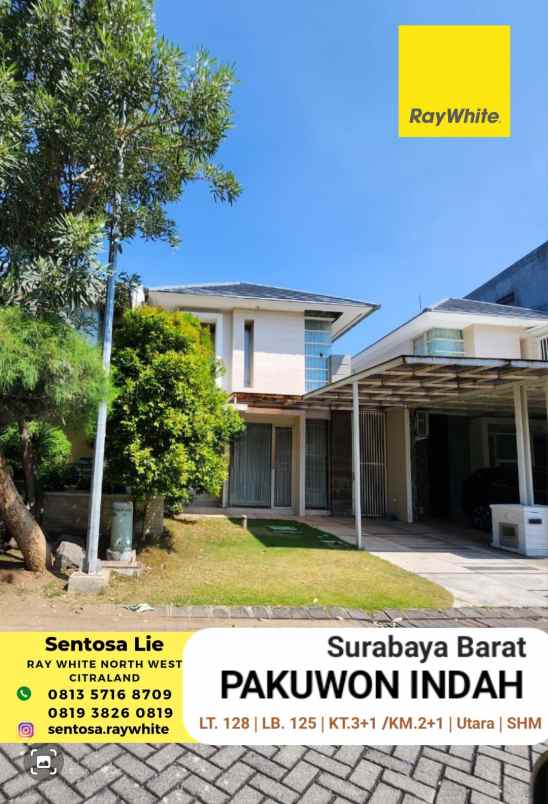 dijual rumah pakuwon indah