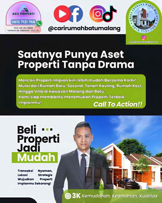 dijual rumah perumahan bukit cemara