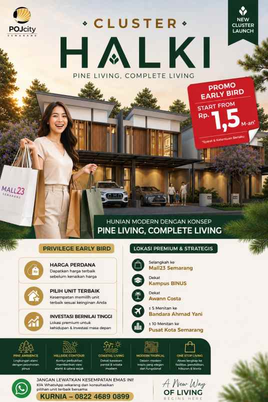 dijual rumah pojcity semarang