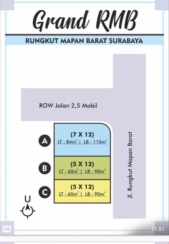 dijual rumah rungkut mapan barat