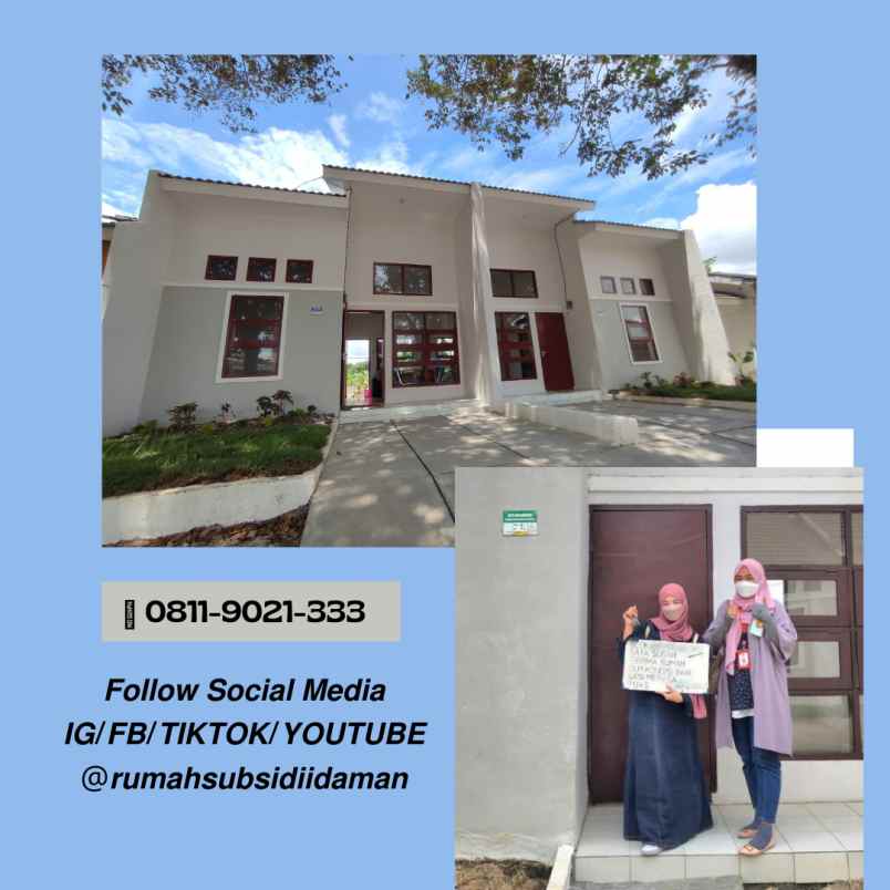 dijual rumah subsidi dekat tol tangerang siap huni