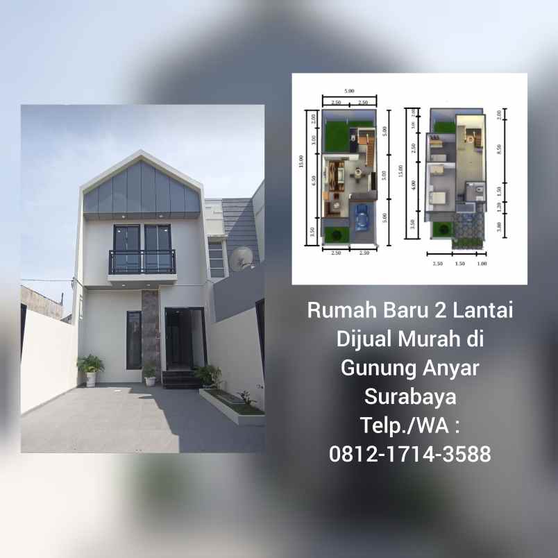 dijual rumah wisma tirta agung gunung anyar