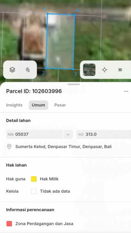 dijual tanah badak agung