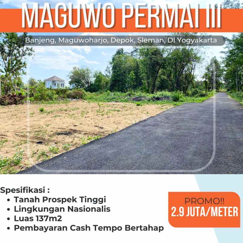 dijual tanah banjeng maguwoharjo depok