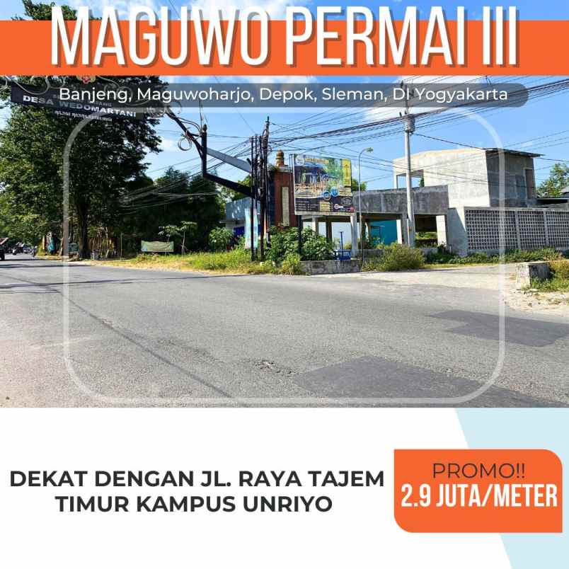 dijual tanah banjeng maguwoharjo depok